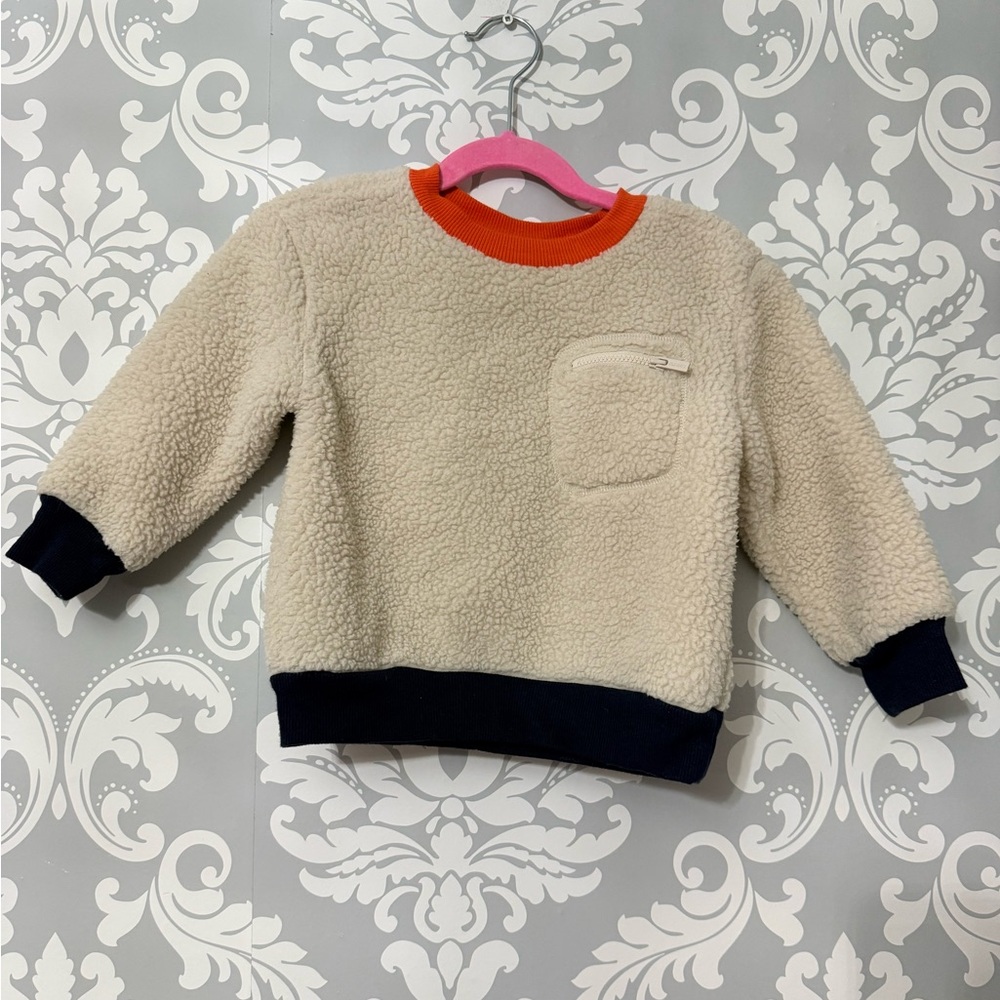 4/$25 • Old Navy Oversized Sherpa‎ Zippered Pocket Sweatshirt